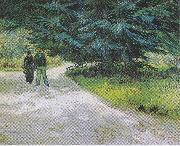 Vincent Van Gogh, Couple in the Park at Arles
